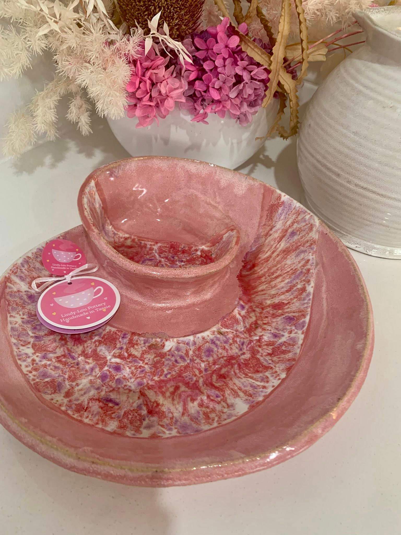 Berry Tart Swirl Bowl - Chip'N'Dip