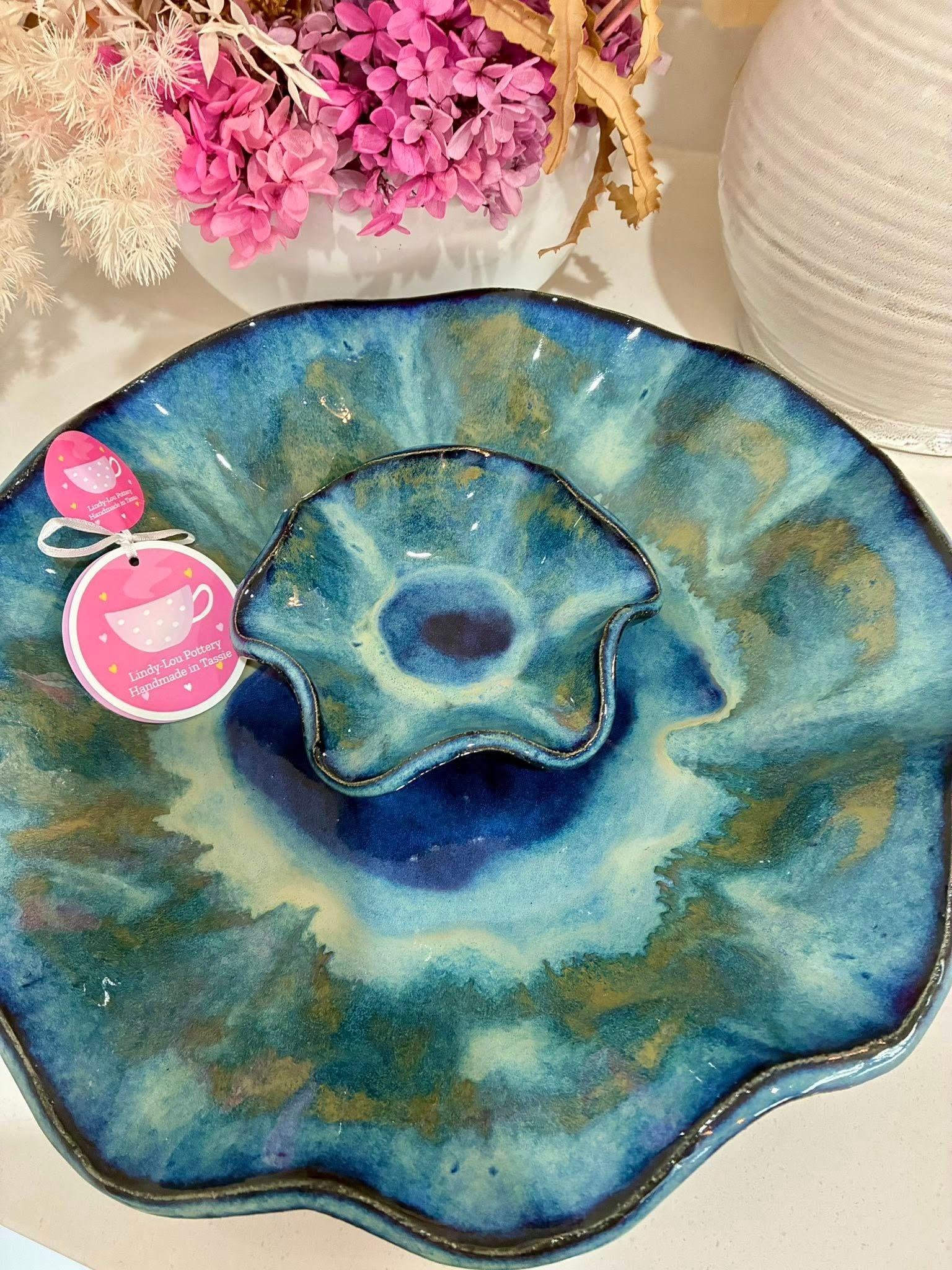 Waterfall Wavy Chip'N'Dip Bowl