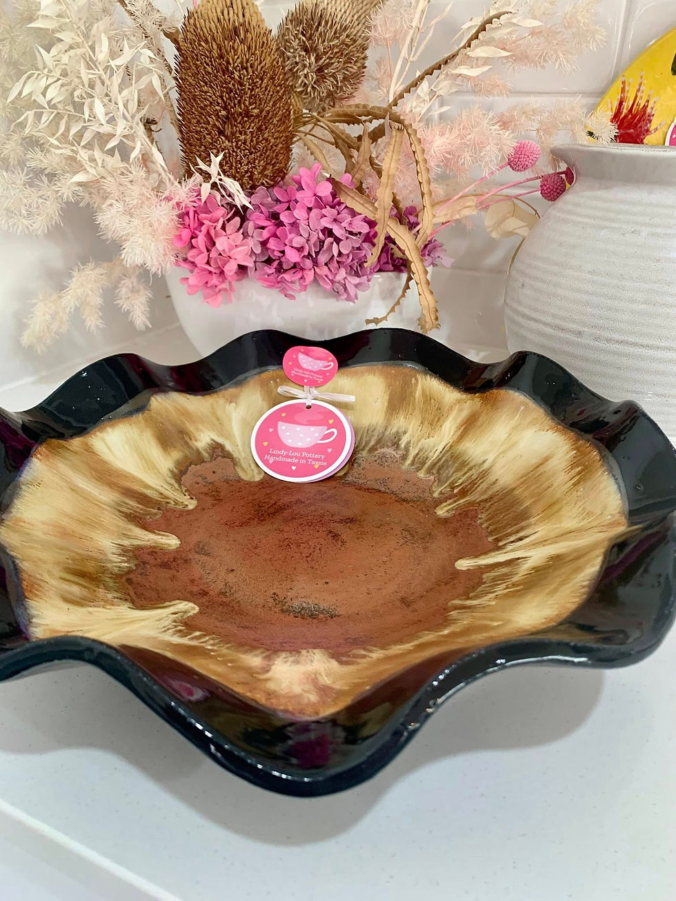 Thumbnail: Ancient Copper Large Wavy Bowl