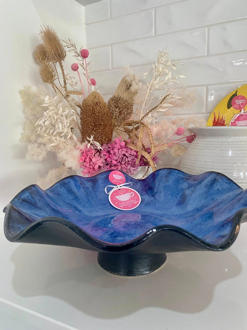 Thumbnail: Indigo Float Pedestal Bowl