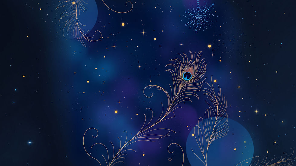 Create an elegant, mystical background image for a spiritual wellness website hero section