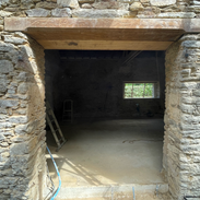 Ouverture Pierre - Maçonnerie Terre - Création ouverture - Linteaux chêne - Jambage - Pierre - Terre Crue