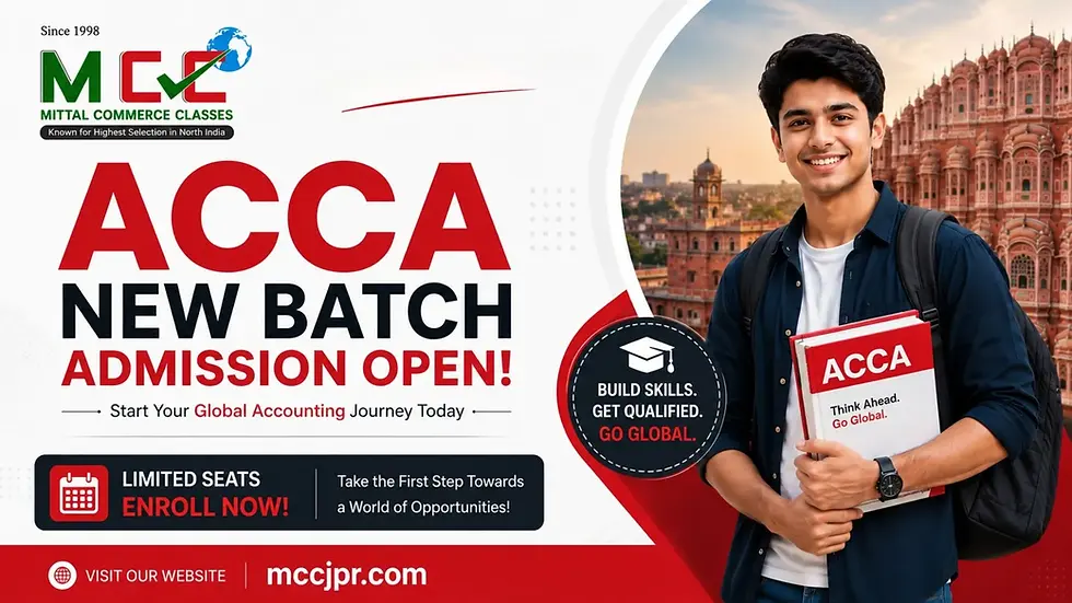 ACCA New Batch Admission Open