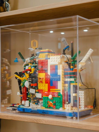 קופסת תצוגה מפרספקס ללגו