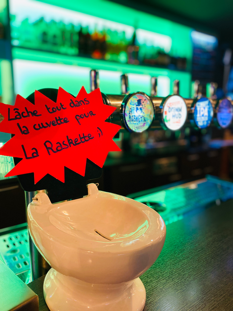 pot à pourboire à la raskette à brest