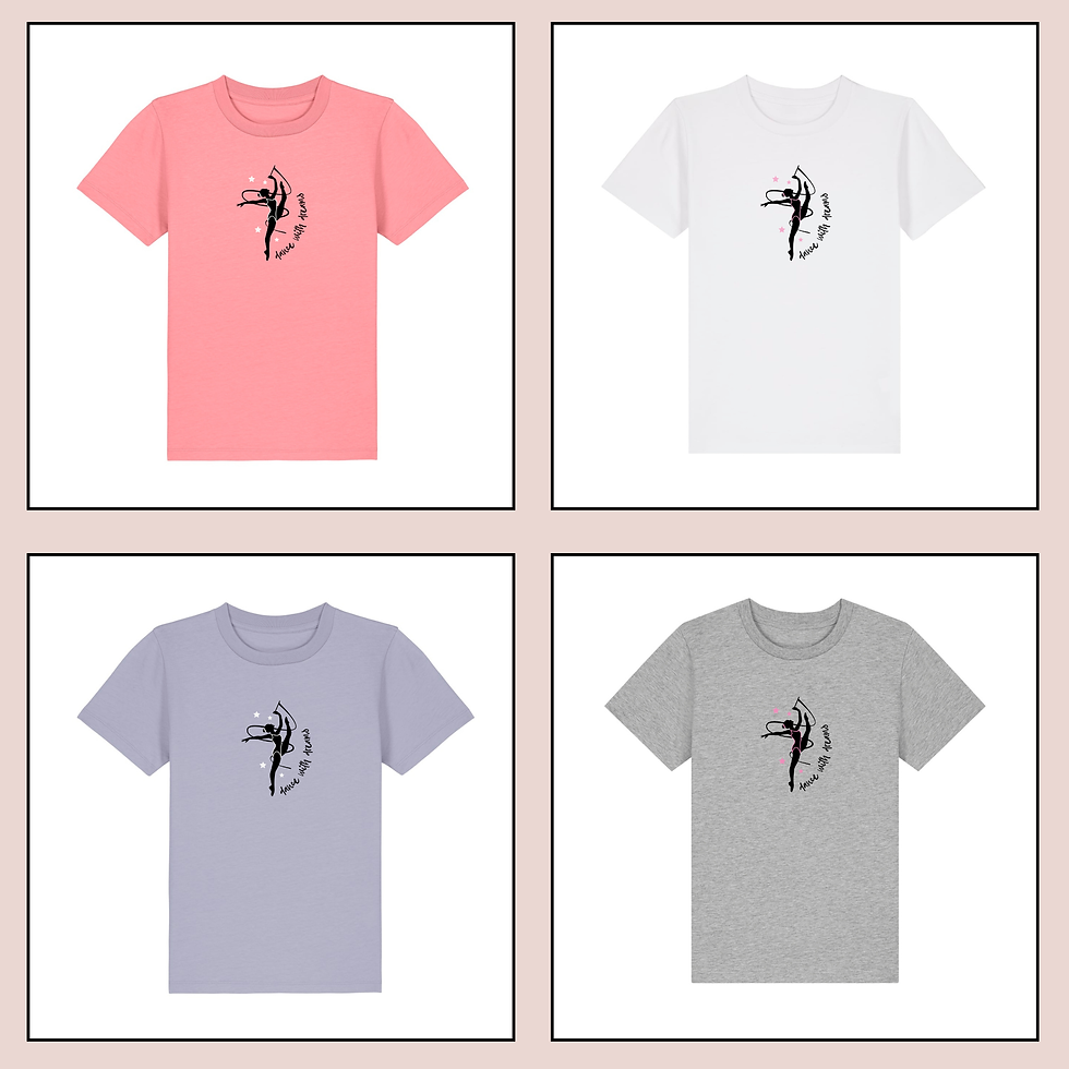 Thumbnail: Dance with Dreams Girls Gymnastic T-Shirt - "Trust the Training" 