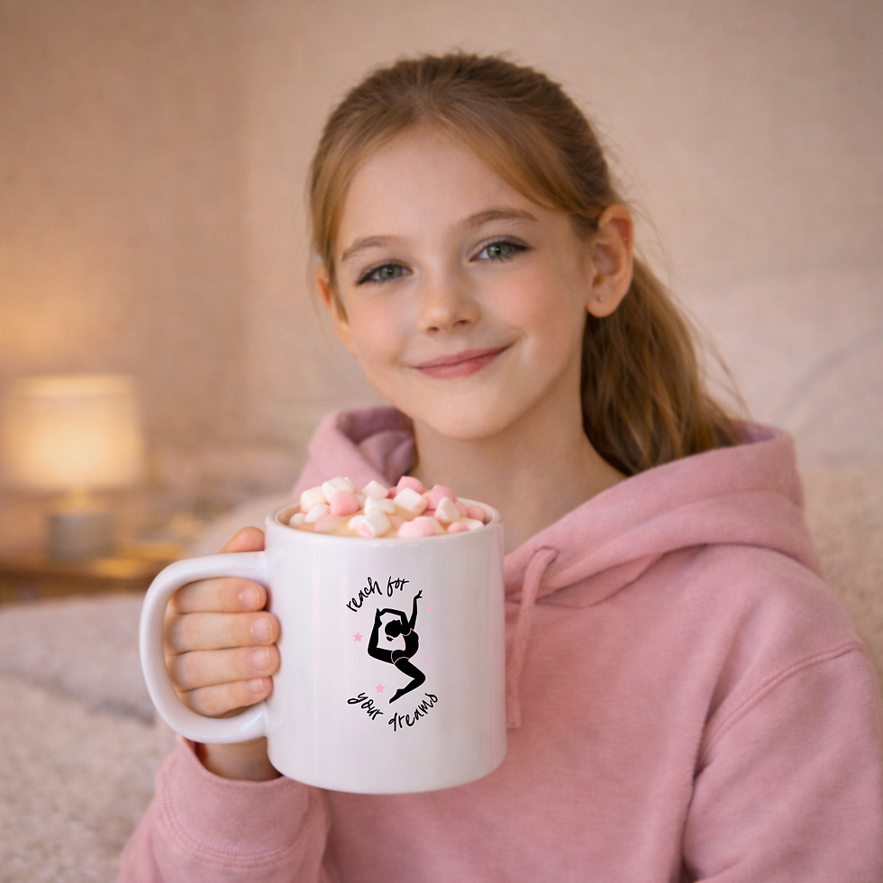 Thumbnail: Reach for your dreams Gymnastics Mug - Gymanstic Gift