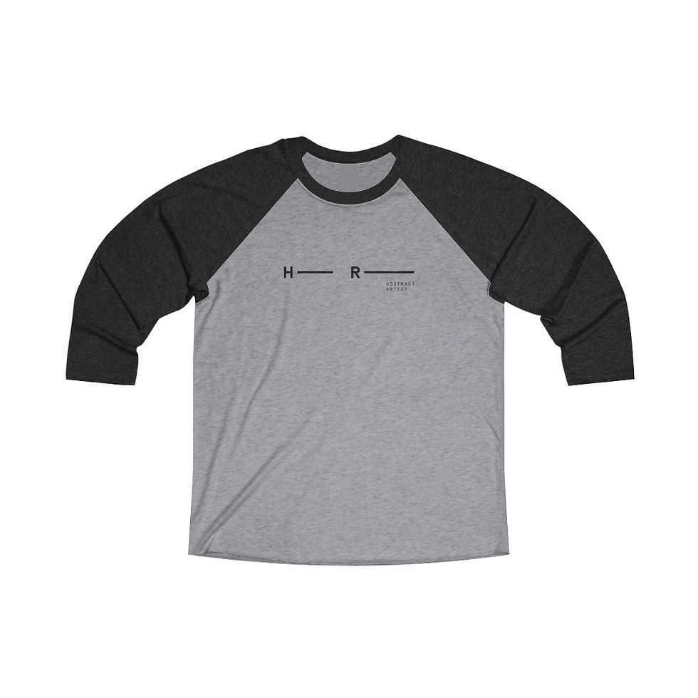 Thumbnail: Unisex Tri-Blend 3/4 Raglan Tee HR_Abstract