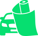 Green Car Wrap Icon