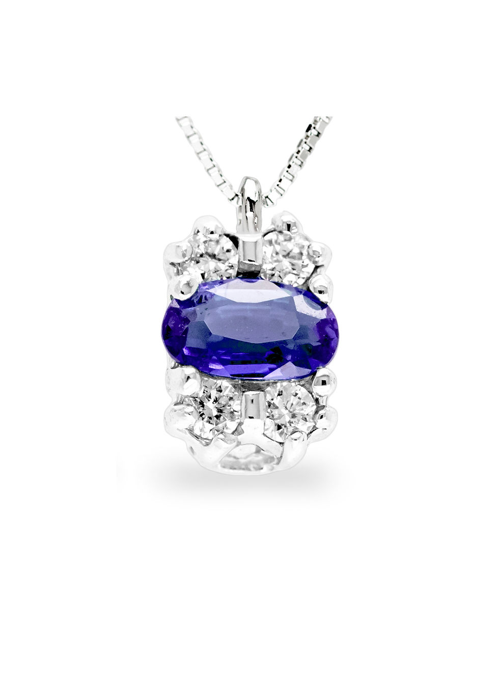 COLLANA CON ZAFFIRO CT. 0.30