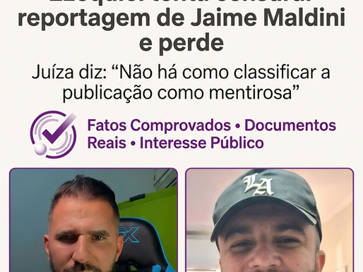 Censura Frustrada: Vereador Ezequiel Tenta Calar Imprensa e Sai Derrotado na Justiça!