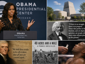 At Obama Center Opening: Democracy, Memory and the Distance Between America's Ideals and Reality