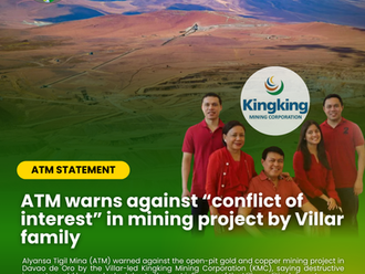 ATM warns against “conflict of interest” in mining project by Villar family