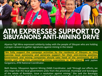 ATM Expresses Support to Sibuyanons Anti-Mining Drive