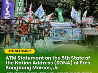 ATM Statement on the 5th State of the Nation Address (SONA) of Pres. Bongbong Marcos, Jr.