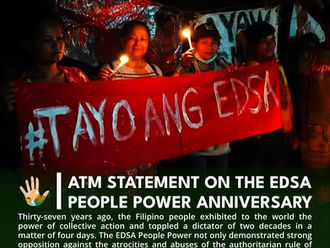 ATM Statement on the EDSA PEOPLE POWER Anniversary