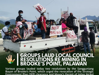 Groups laud local council resolutions re mining in Brooke’s Point, Palawan