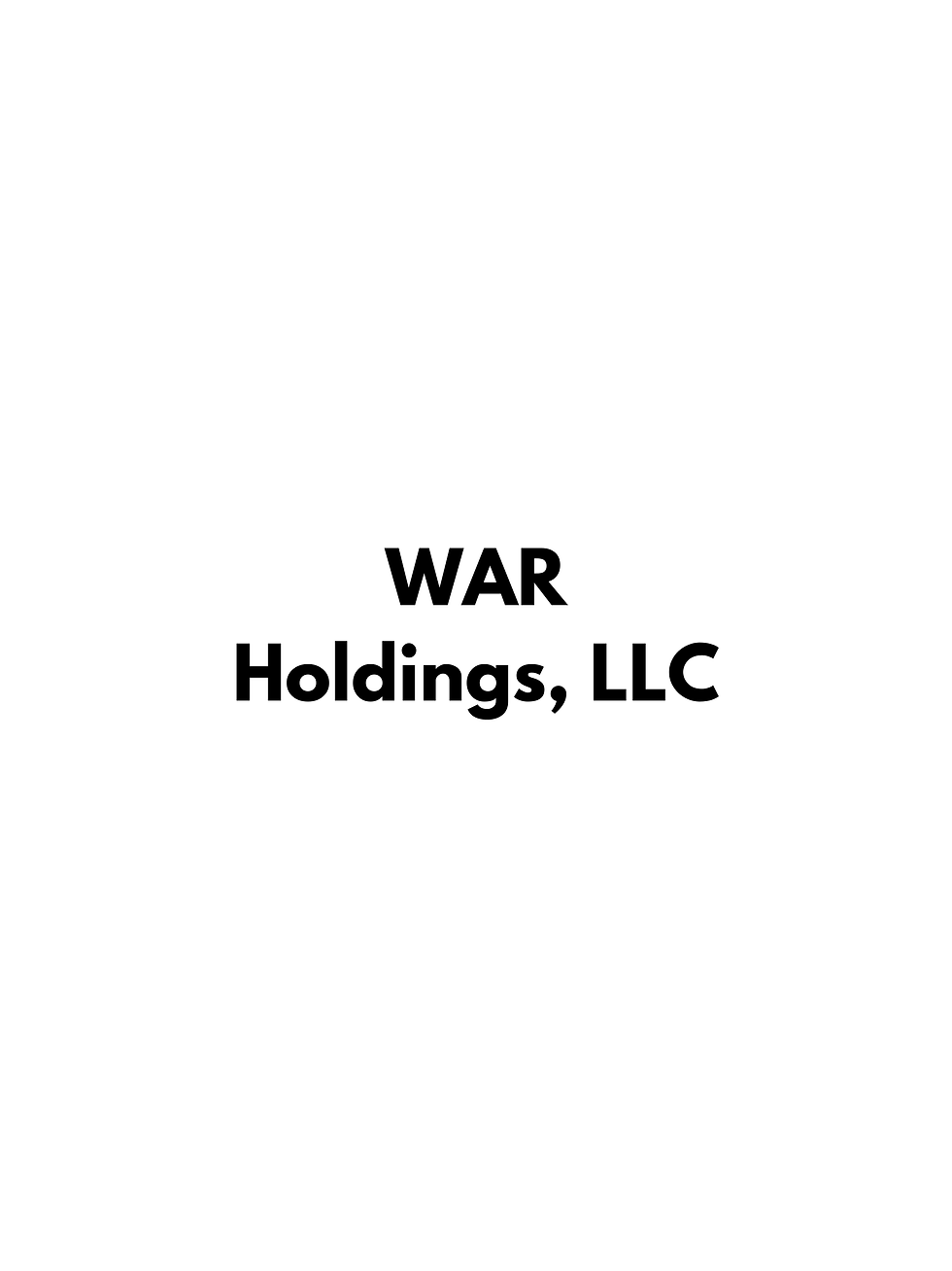 war holdings logo