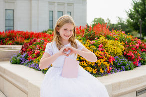 Baptism Photos | Milestone Photos | Jacie Creatives at the Indianapolis Mormon Temple