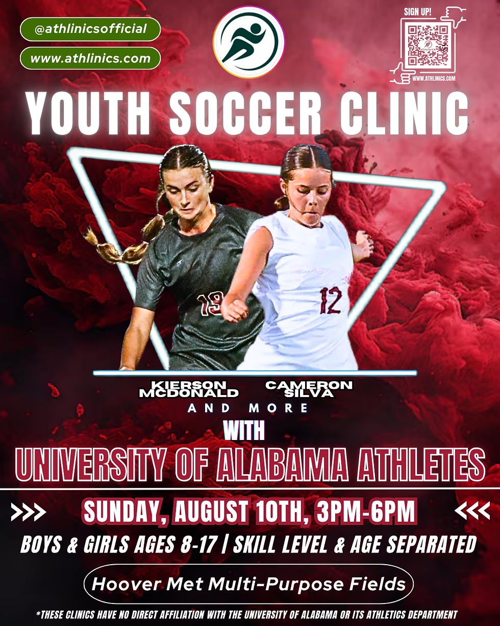 Youth Soccer Clinic with University of Alabama Athletes
