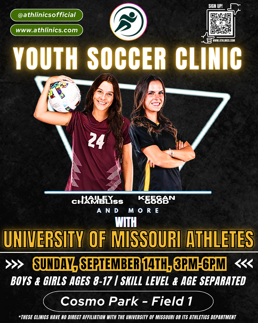 Youth Soccer Clinic with University of Missouri Athletes