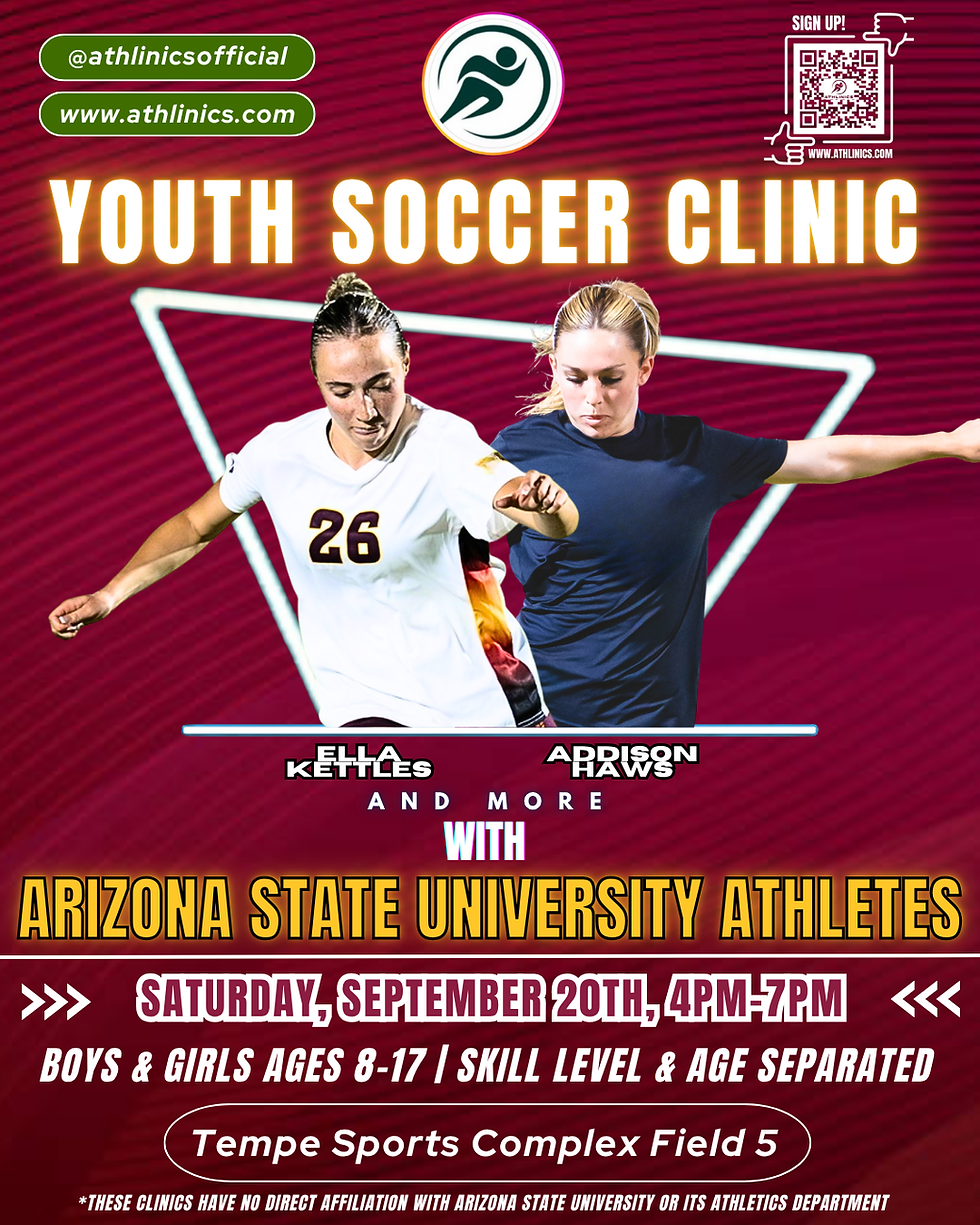 Youth Soccer Clinic with Arizona State University Athletes