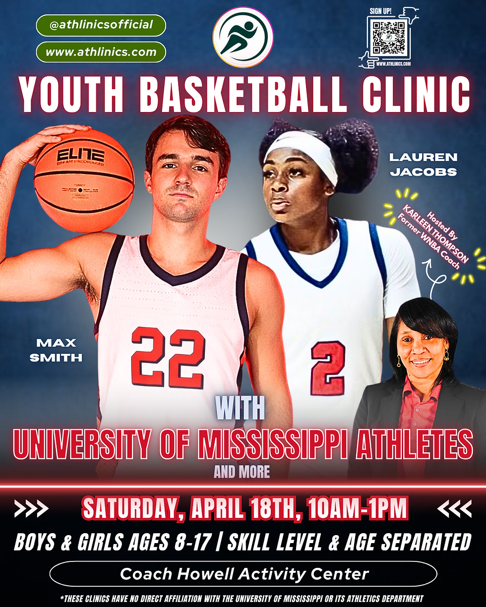Youth Basketball Clinic with University of Mississippi Athletes