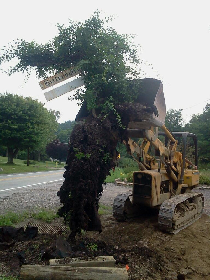 Making Way For A New Sign