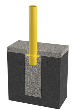 Crash rated security bollards