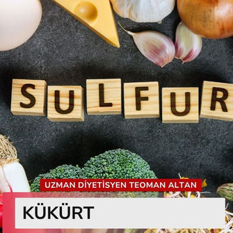 Kükürt faydaları, eksikliği ve besin kaynaklarını gösteren kapak görseli