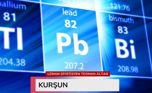 Kurşun faydaları, eksikliği ve besin kaynaklarını gösteren kapak görseli