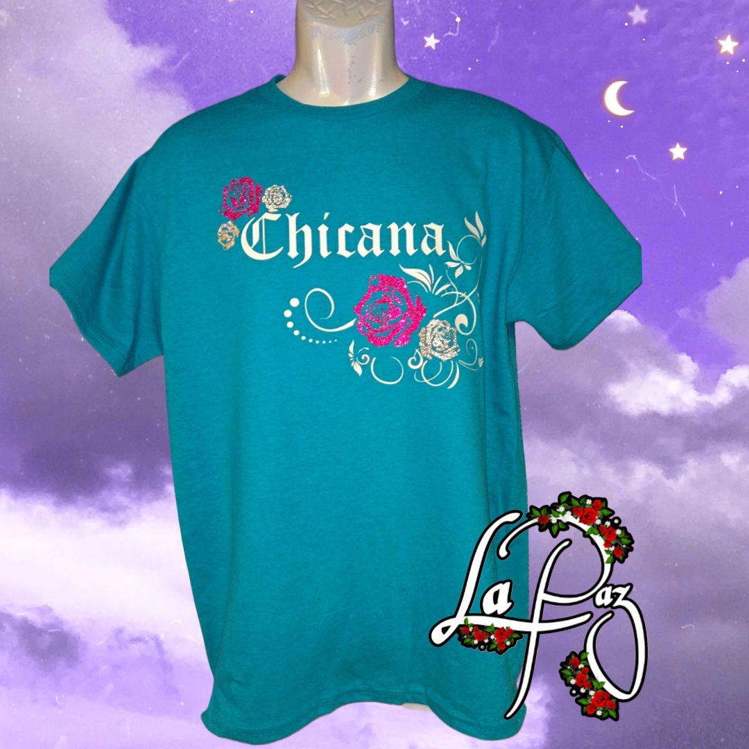 Chicana Glitter Graphic Tee