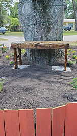 Garden custom bench