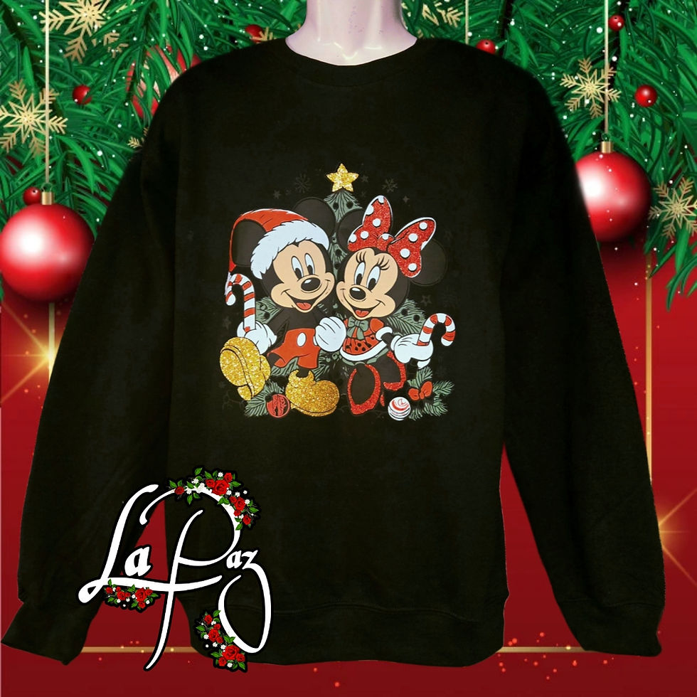 Minnie Mickey Christmas Sweatshirt 