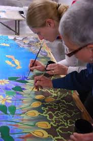 SILK BANNER PAINTING