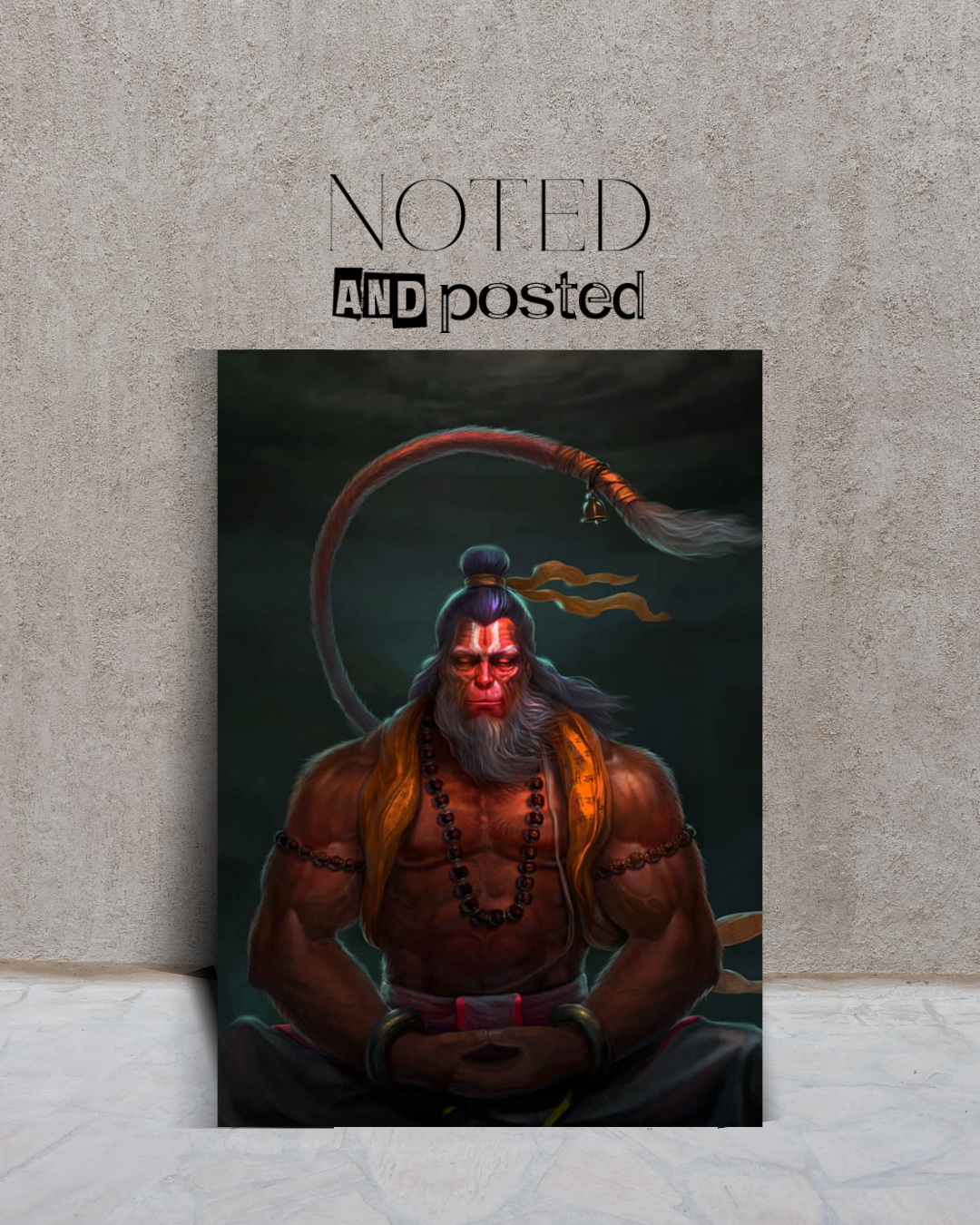 Meditating Hanuman