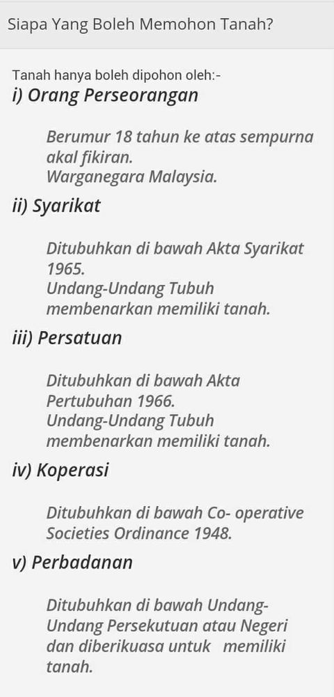 KENAPA PERMOHONAN TANAH KERAJAAN ANDA TAK LULUS