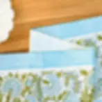 Thumbnail: Blue Floral Cotton Table Runner Hand Blockprint