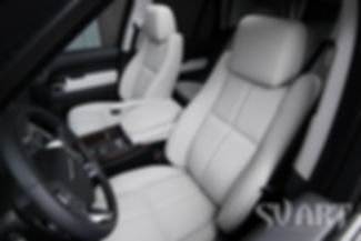 range rover vogue перетяжка салона натуральной кожей