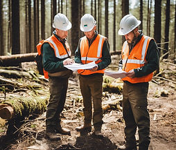 forestry inspectors perusing paperwork.jpg