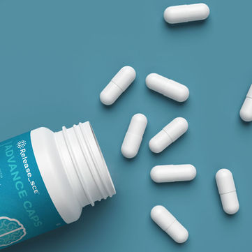 Advance caps bottle with capsules