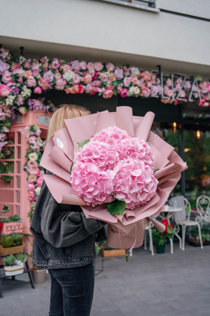 Miniatura: Bukiet "Hortensje Pink"