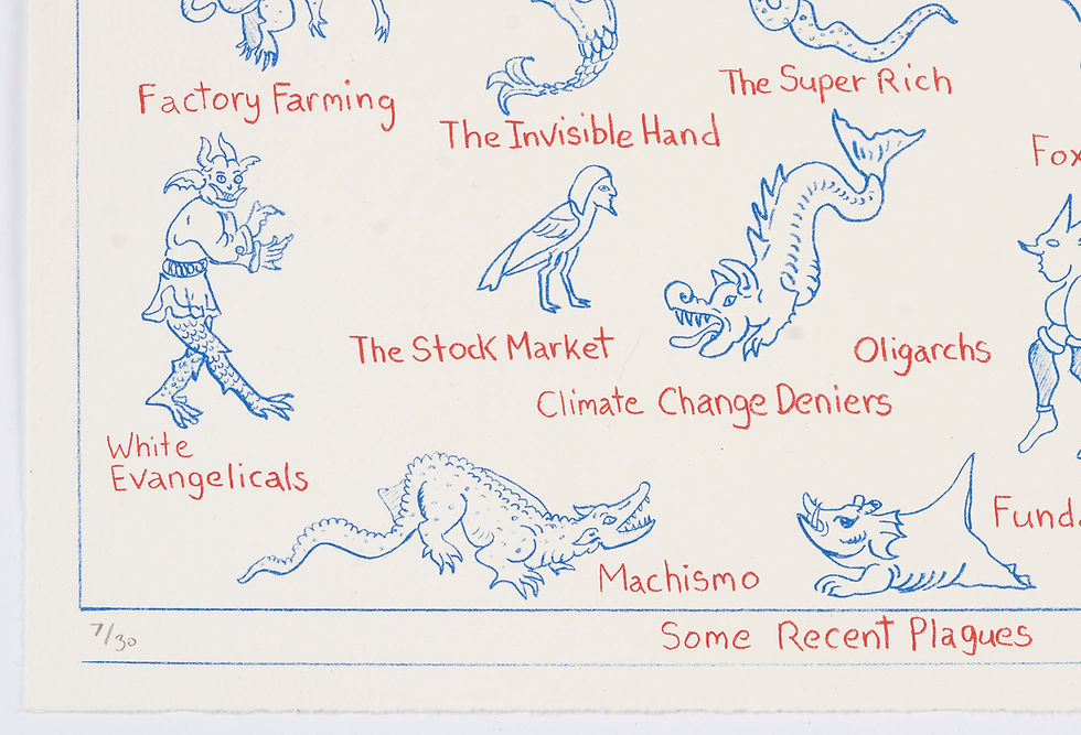Thumbnail: Mark Dion "Some Recent Plagues" Lithograph