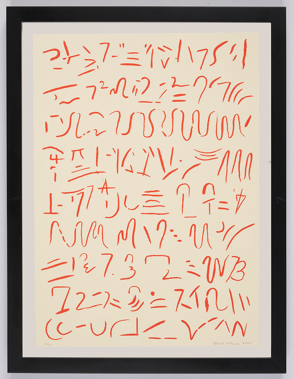 Thumbnail: Matt Magee "Asemic 1" Lithograph