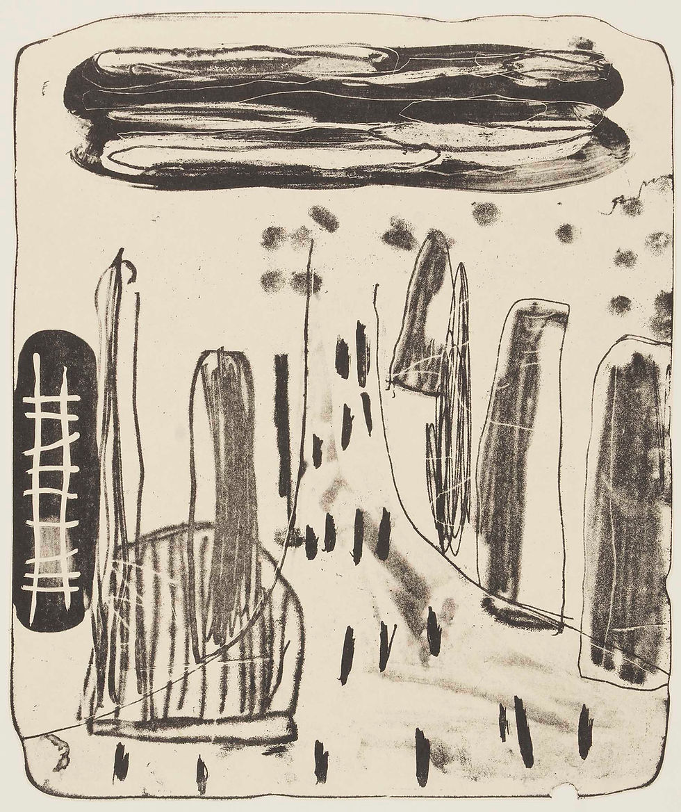Thumbnail: Katie Walker "Santa Margarita" chine colle lithograph