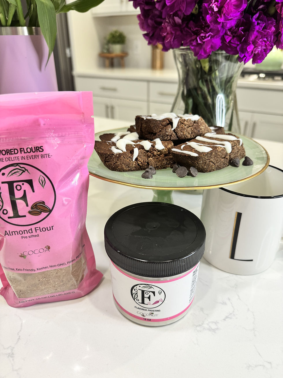 Cocoa Almond Flour Biscotti