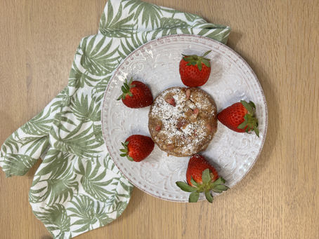 Strawberry Almond Flour Crinkle Cookies