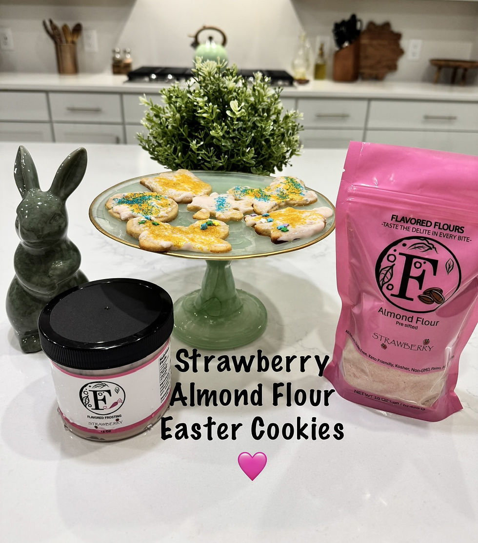 Strawberry Almond Flour Cookies for Easter