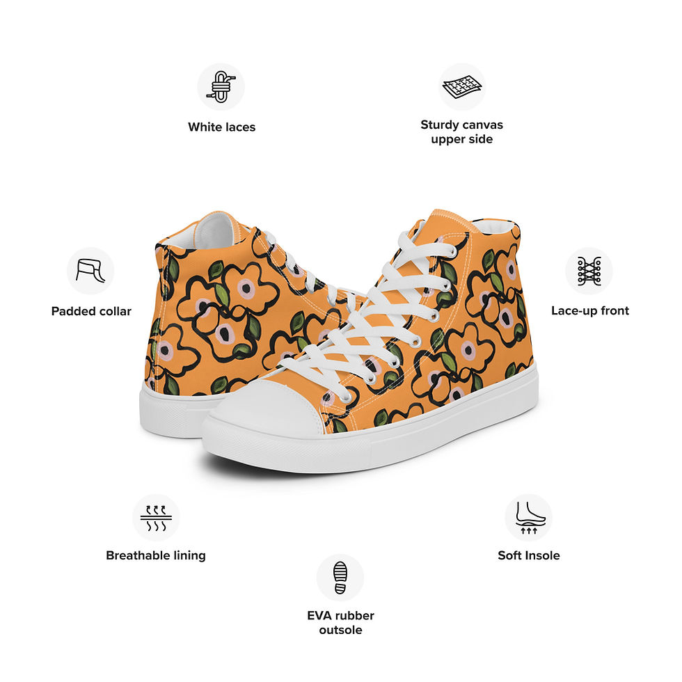 Thumbnail: Texas Rose Tangles Women’s High Tops