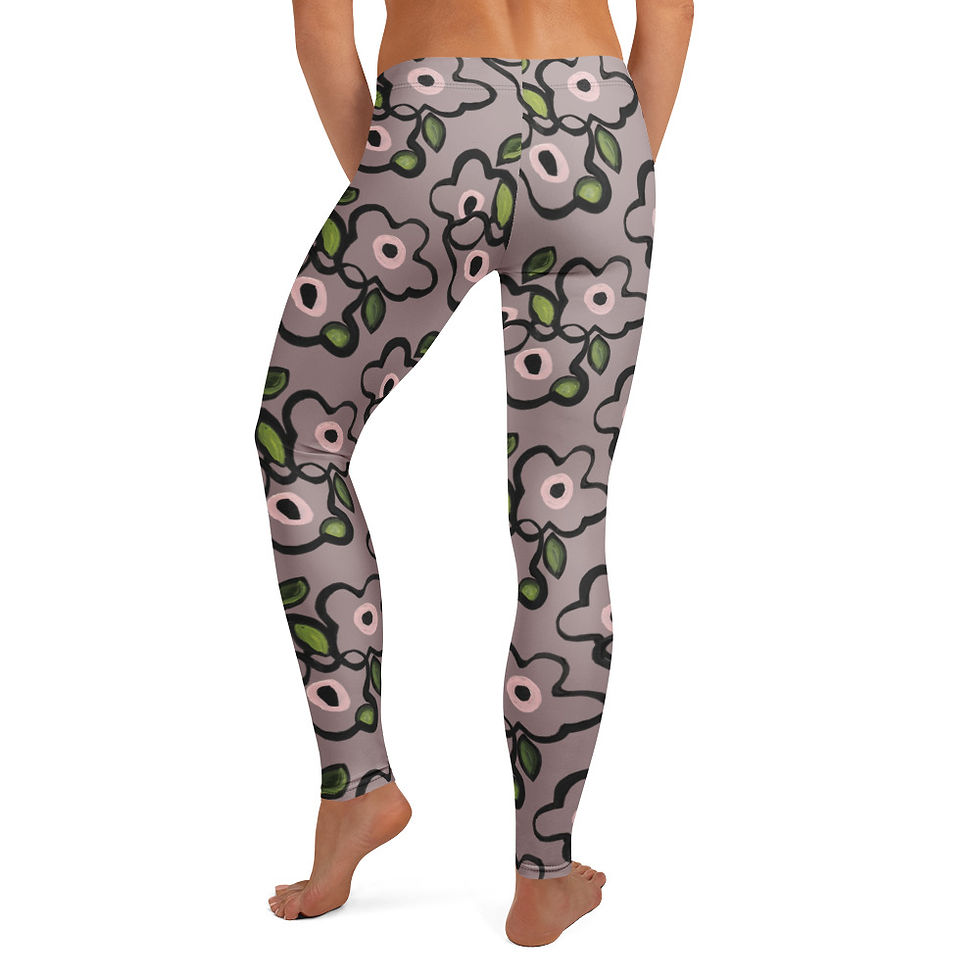 Thumbnail: Gray Lilac* Tangles Leggings